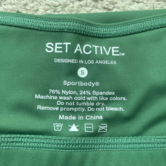 SET Active Sportbody Green Top - Picture 3 of 3